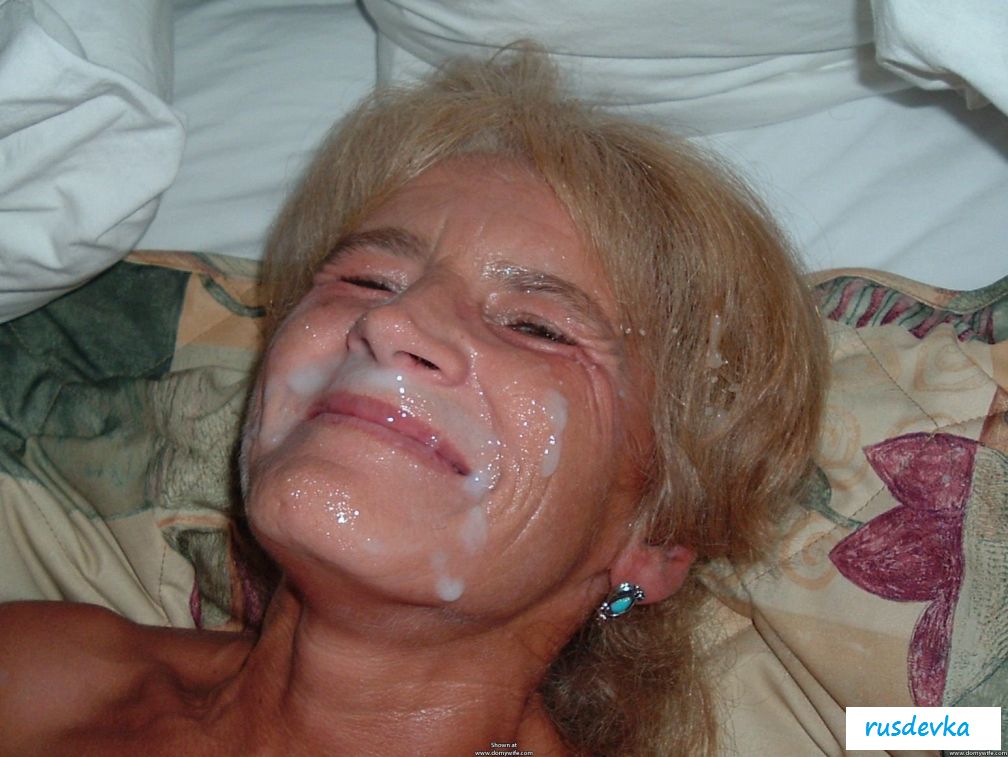 Пожилым женщинам кончают на лицо
